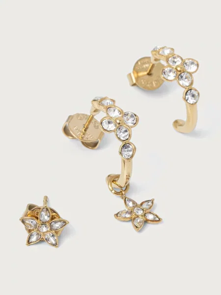 Guess cercei pentru femei din oțel inoxidabil cu zirconiu cubic SECRET GARDEN