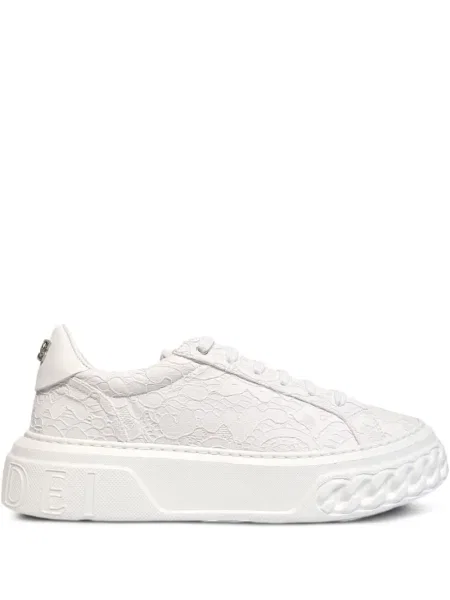 Маратонки Casadei с дантела бяло