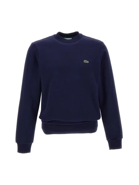 Lacoste bluza z bawełną niebieska