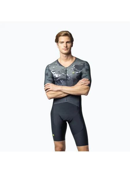 Мъжки велосипеден костюм Alé Hive сив