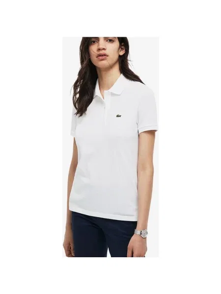 Lacoste Sportswear Klasyczna koszulka polo z krótkim rękawem 32 biała