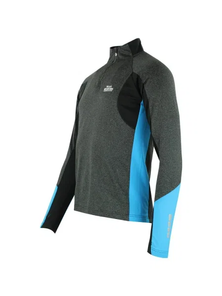 Tricou mânecă lungă Peak Mountain negru