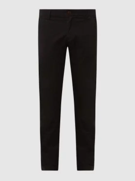 Chinosy o kroju slim fit z dodatkiem streczu model ‘Scanton’ Tommy Jeans czarne