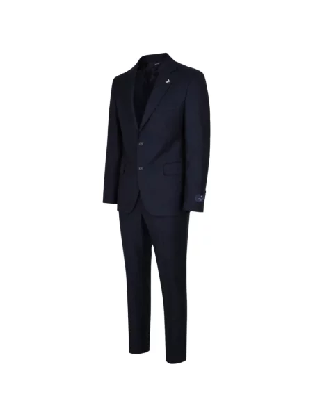 Costum Tombolini cu rever albastru