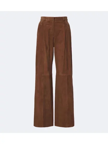 Pantaloni Arma din piele de căprioară maro