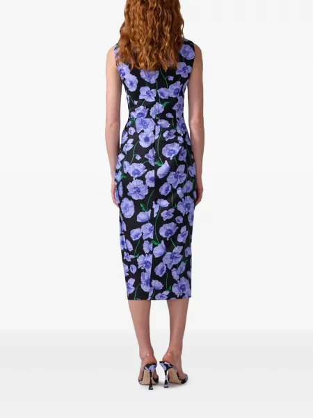 Midi šaty Carolina Herrera čierna