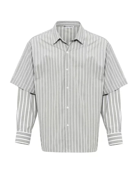 Dandalo Košile khaki bílá