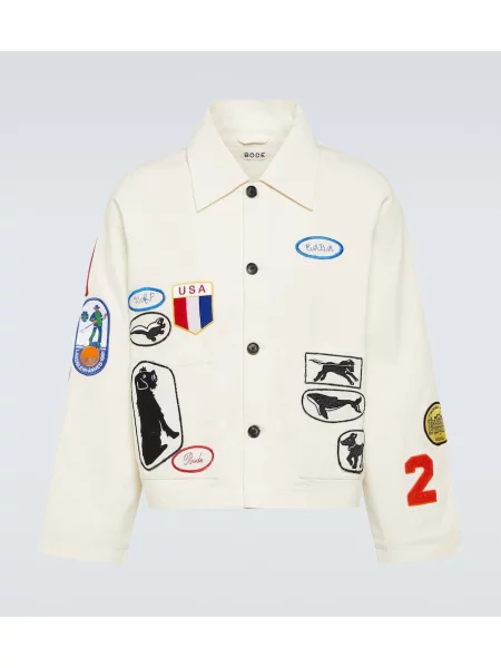 Platno jakna Bode bela