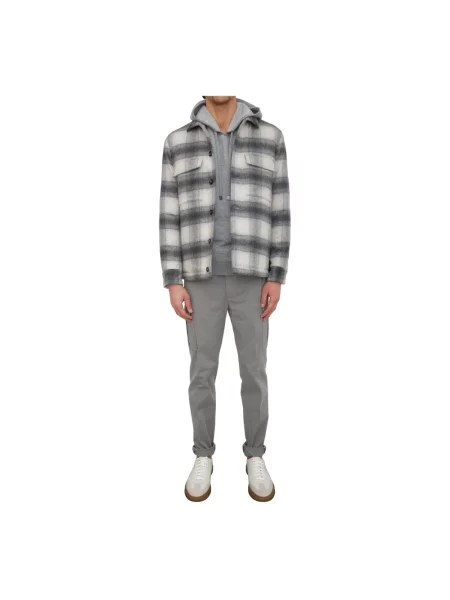 Bluza z kapturem Peserico z kapturem szara