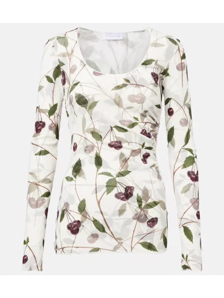 Top Stella Mccartney din jerseu alb