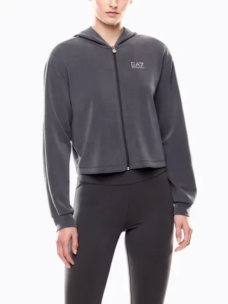 Свитер Ea7 из модала серый