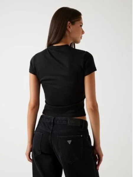 Guess Póló Slim Fit fekete