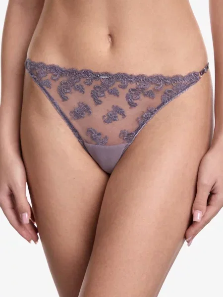 Женские трусики слип с низкой посадкой рожеві