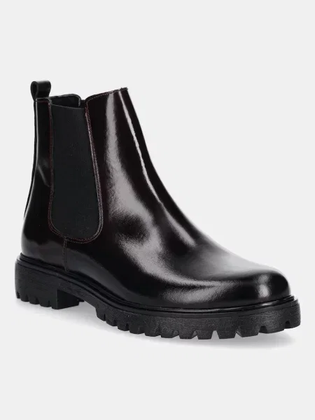 Aldo ghete chelsea de piele ADALITLAN rosu cu platforma bordo