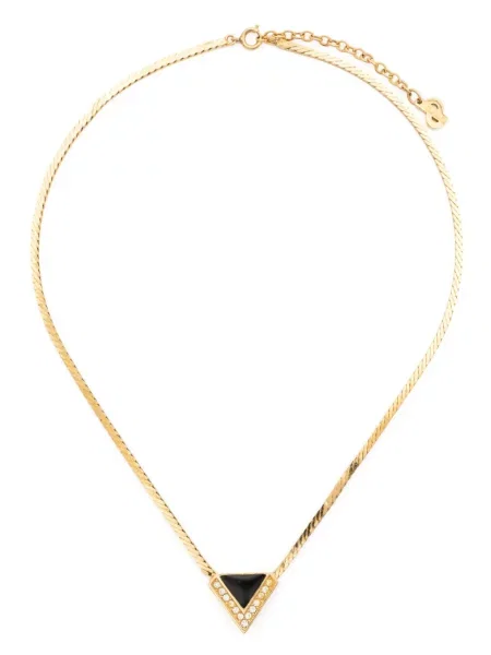 Kamínky náhrdelník Christian Dior Pre-owned zlatý