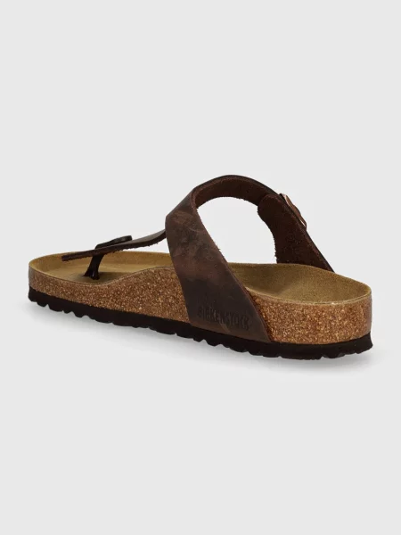 Papuci Birkenstock din piele maro