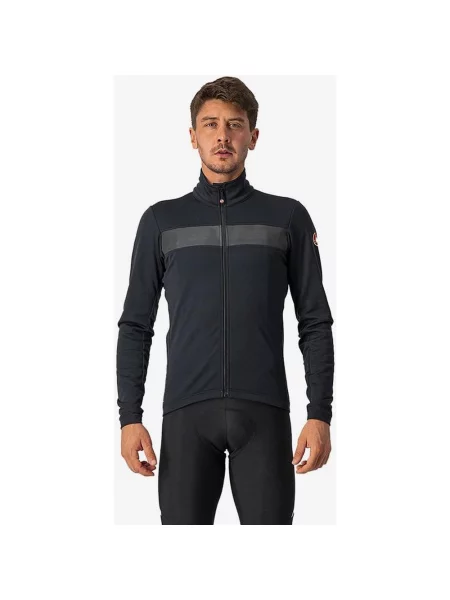 Kurtka Castelli Raddoppia 3 GORE-TEX INFINIUM™ Jasnoczarna odblaskowa S czarna