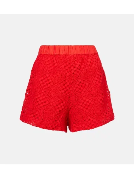 Pantaloni scurți Sir cu talie înaltă roșu