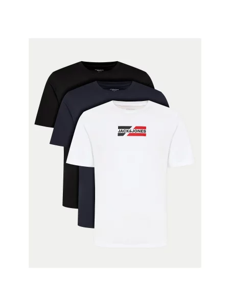 Jack&Jones Набір з 3 футболок JJecorp Graphic Tee Кольоровий Regular Fit