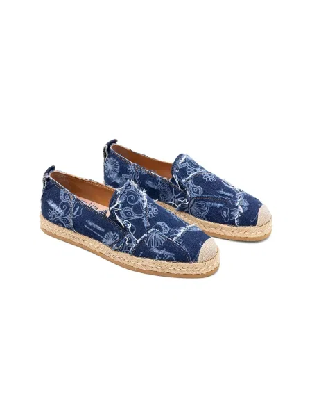 Espadrile Hogan s cvjetnim printom s printom plava