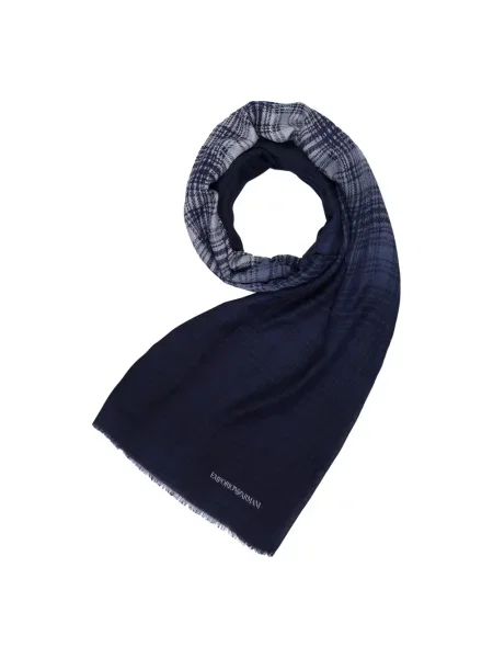 Szal Emporio Armani niebieska