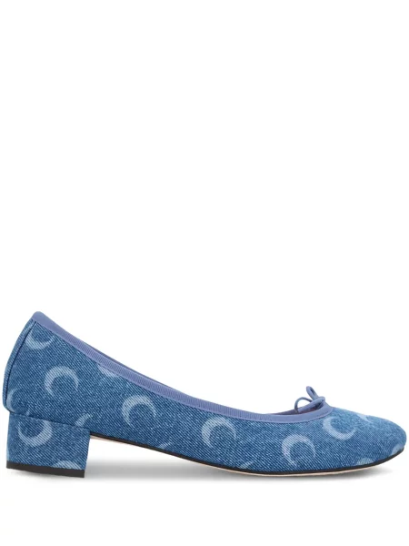 Pantofi cu toc Repetto cu imagine albastru