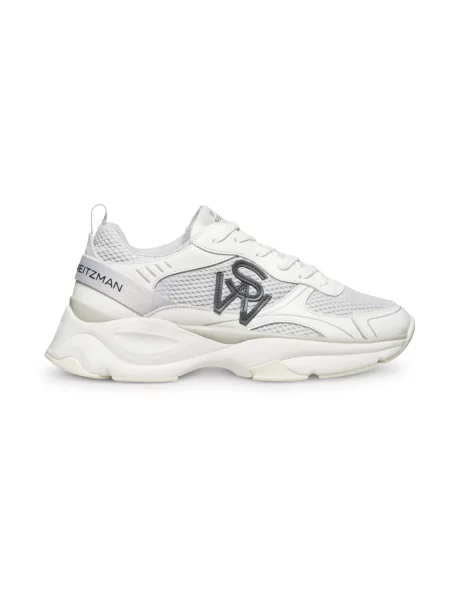 Sneakersy Stuart Weitzman skórzane szare