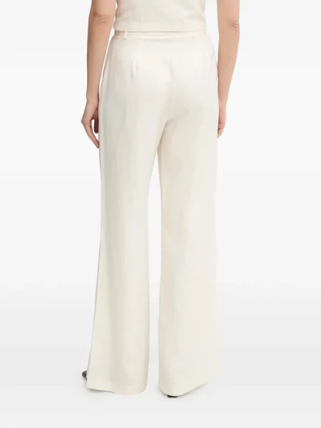 Pantaloni Gaudi plisate alb