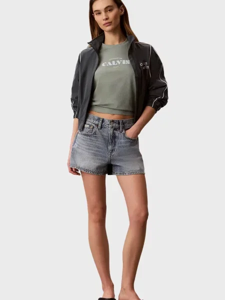 Класична футболка Calvin Klein Jeans зелена