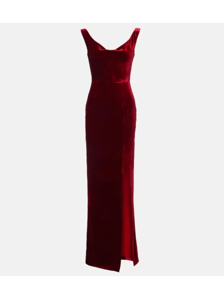 Rochie Roland Mouret de catifea roșu