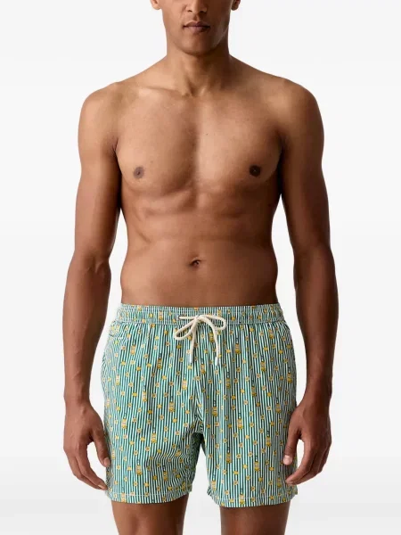 Slip de baie Mc2 Saint Barth cu imagine verde