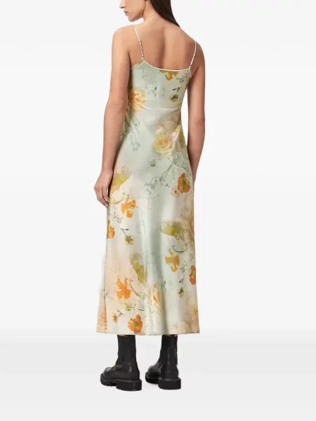 Rochie midi Allsaints cu model floral cu imagine