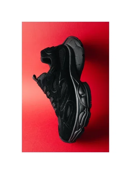 Sneakersy Estro skórzane na platformie czarne
