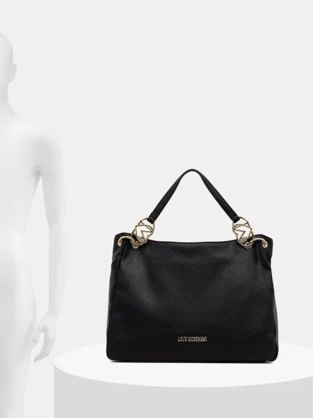 Кожаная сумка Love Moschino
