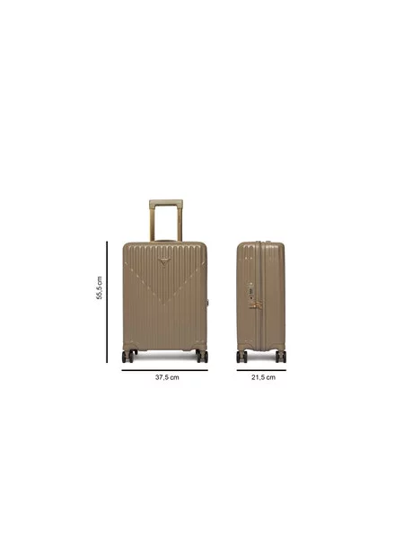 Rankinio bagažo lagaminas Guess Centennial Travel Šviesiai smėlinė
