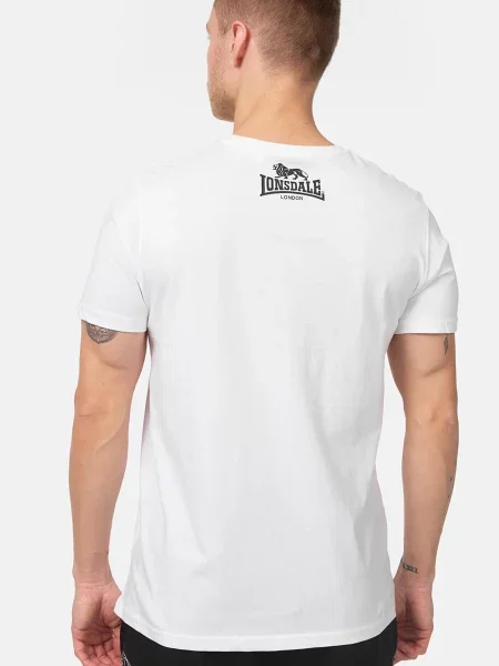 Футболка Lonsdale с автографом белая