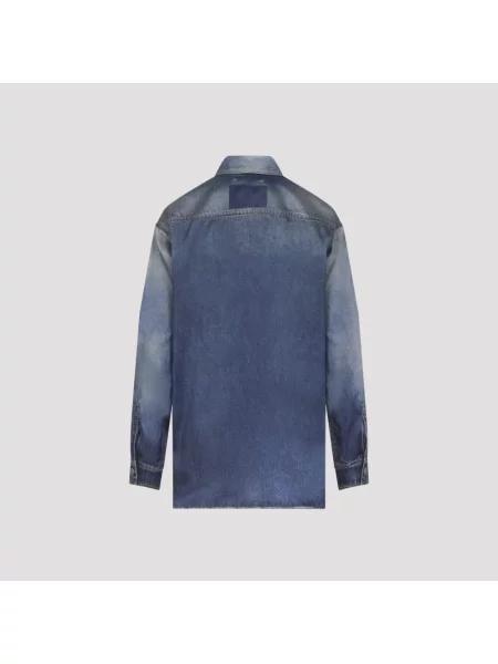 Bluzka Golden Goose z nadrukiem niebieska