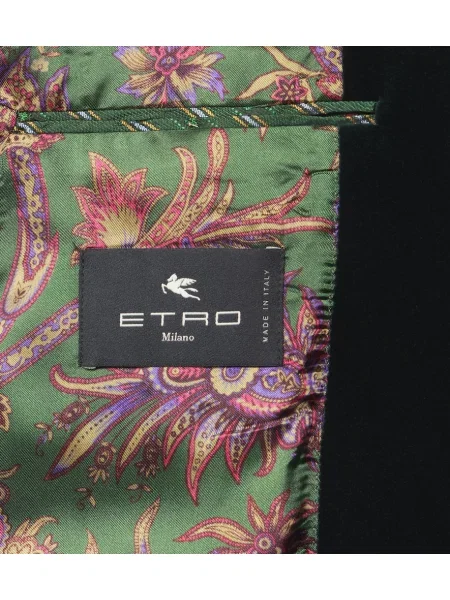 Sacou Etro de catifea verde