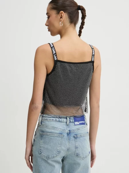 Блузка Karl Lagerfeld Jeans черная