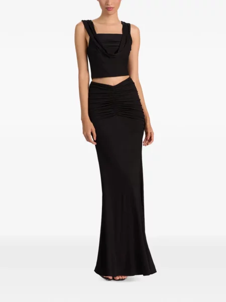 Decupat top Alice + Olivia drapat negru