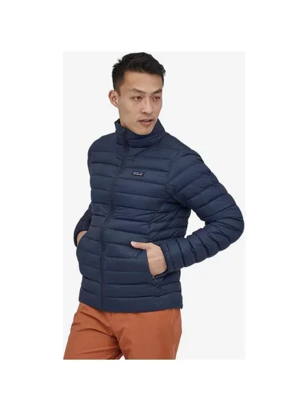 Kurtka Patagonia Down Classic Logo w kolorze granatowym XS niebieska