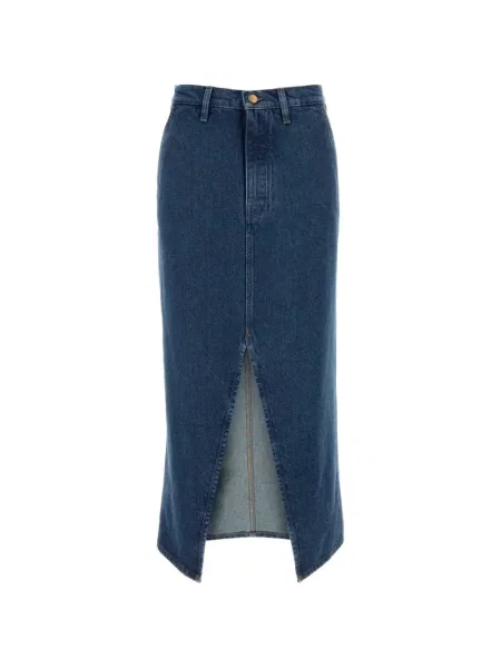 Fustă din denim Jil Sander albastru