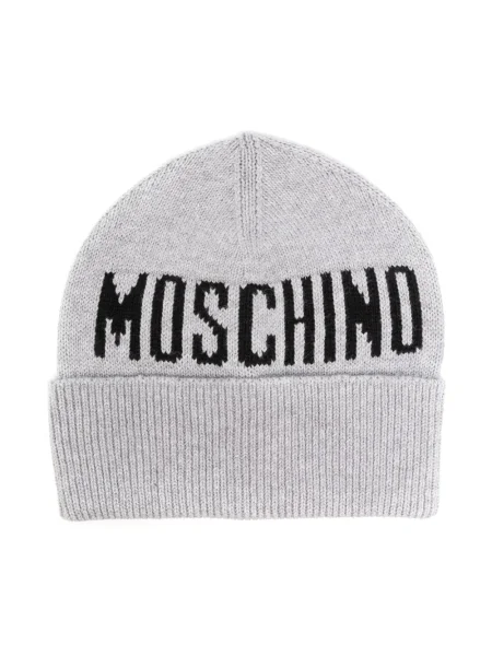 Czapka dziecięca Moschino szara