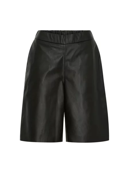 Bermudy Notyz skórzane czarne