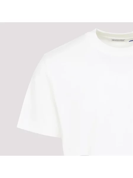 Koszulka polo Burberry w kratę biała