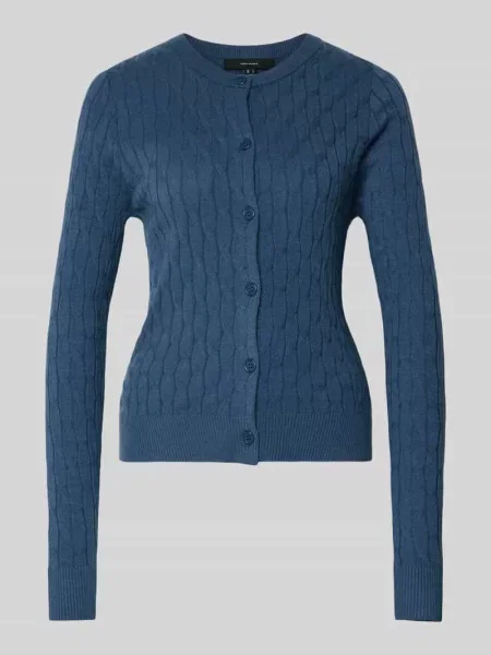 Kardigan rozpinany o kroju regular fit z dodatkiem model "FANTASTIC" Vero Moda