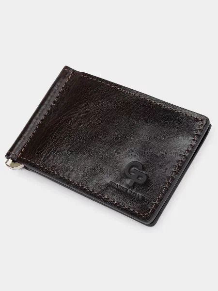 Grande Pelle Портмоне Темно-коричневий Шкіра коричневий