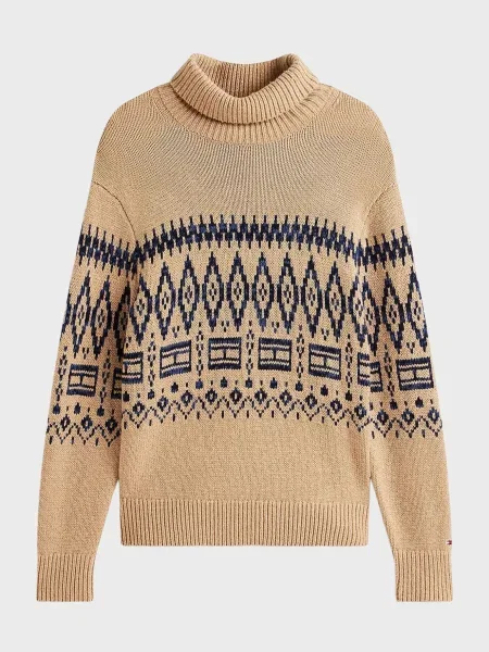 Шерстяной свитер Tommy Hilfiger бежевый
