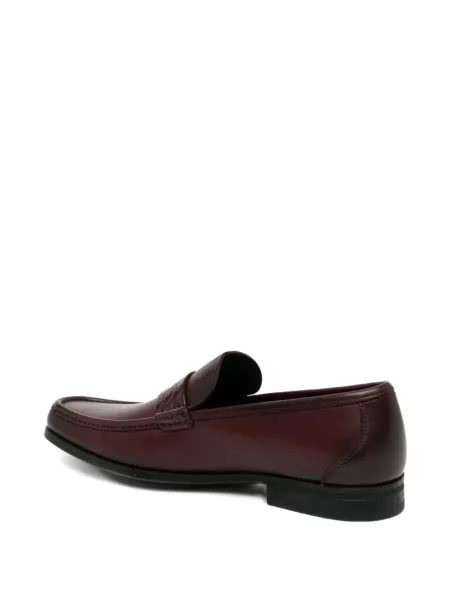 Pantofi loafer Ferragamo din piele roșu