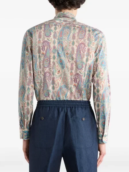 Риза Etro с пейсли десен от муселин
